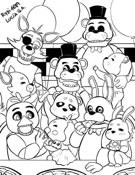 coloriage fnaf|friday night funkin coloring sheet.